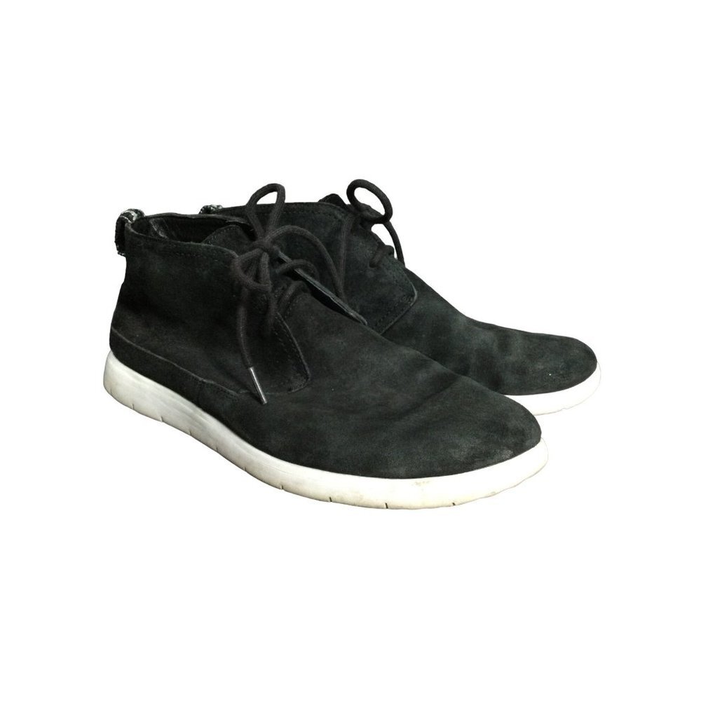 UGG Men's Freamon Suede Chukka Boots Round toe Lace Up Black Size 10